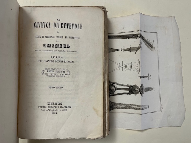 La chimica dilettevole o serie di sperienze curiose ed istruttive di chimica che si eseguiscono con facilità e sicurezza. Nuova edizione. Tomo primo-secondo
